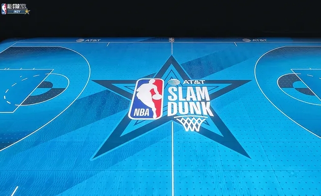 NBA全明星赛首次采用LED地砖屏场地
