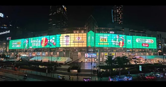 亚洲最大室内透明LED屏
